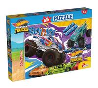 Lisciani - HOT WHEELS Monster Truck Puzzle - 48 Pieces - For Kids from 4 Years - 35x25cm - Puzzle of Monster Trucks - Competition Racing Cars - Stimulates Thinking and Agility