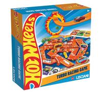Lisciani - Hot Wheels - Turbo Racing Board Game with Catapult - Ages 6+ | Hot Wheels Racing Game - Catapult - Challenge Cards - Spinner - Action Board Game - Strategy Skills - Family Fun - Ages 6+