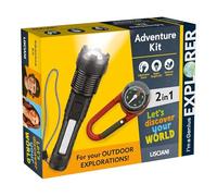 Lisciani - I'm a Genius - Explorer Kit with Torch and Compass - 7+ Years | 2 in 1 Adventure Set - LED Torch with Adjustable Zoom - Find Your Way in Nature - For Walks, Trips and Outdoor Play