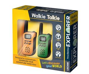 Lisciani - I'm a Genius Explorer - Walkie Talkies for Children 7+ - Range up to 5 km - Built-In Flashlight and Compass - SOS Call and Multi-Channel - Outdoor Exploration Game