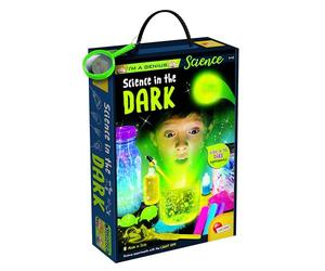Lisciani - I'm a Genius Science - Laboratory of Darkness Kit - 8+ Years | Science Set - Experiments with Phosphorescence and Fluorescence - Glowing Effects Only Visible in the Dark - Manual