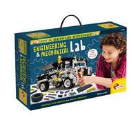Lisciani - I'm a Genius Science - Super Mechanics Laboratory Kit - 7+ Years | Big Science and Engineering Kit - Cranes, Pulleys and Motors to Build with the Manual - 6 Machines and More Than 300 Parts