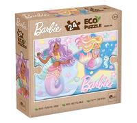Lisciani - Jigsaw Puzzle BARBIE - 24 Piece Double Sided Jigsaw Puzzle for Children from 3 years - Back to colour - Format 25x35 cm - 100% Recyclable - Educational and Creative Game - Gift Idea
