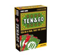 Lisciani - Ludoteca Ten and Go Card Game for Children from 8 Years - Simple Rules: Make 10 or a Pair to Win the Round - 98 Cards - 2 or More Players