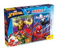 Lisciani - Marvel Spider-Man - 2 in 1 Puzzle with 250 Pieces - 7+ Years | Detailed Children's Puzzle - Large Scene with Several Characters - Illustration to Colour on the Back - Size 50 x 35 cm
