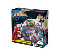 Lisciani - Marvel Spider-Man - Goose Game Super Game Board Game - 4+ Years | Family Board Game - Large Board with Special Squares, Spinner, 4 Pawns and Stands - Learn to Count - 2 to 4 Players