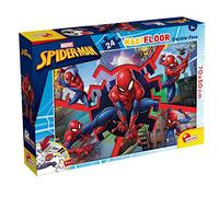 Lisciani - Marvel Spider-Man - Maxi Floor Puzzle with 24 Pieces - 3+ Years | Double-Sided Puzzle - Extra Large Pieces and Big Picture to Colour on the Back - Perseverance - Finished Size 70 x 50 cm