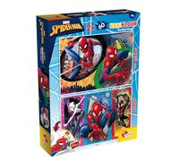 Lisciani - MARVEL SPIDER MAN MaxiFloor DF Puzzle - Double-Sided Puzzle for Children from 4 years - 2 x 60 Pieces - Format 50x35 cm - Colouring on Back - Creative Activity - Birthday Gift Idea