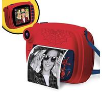 Lisciani - Marvel Spider-Man Print Cam - Instant Camera for Kids - 5+ Years | Educational Hi-Tech Toy - 4 Inch Colour Screen and Dual Camera - 3 Paper Rolls, 10 Frames and Stickers - Prints 180 Photos