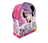 Lisciani - MINNIE COLOURING AND DRAWING SCHOOL - Creative Kit for Kids - Includes 4 Wipe-Clean Boards, Colored Pens, Stickers - Portable Backpack - Promotes Creativity and Manual Dexterity