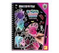 Lisciani - MONSTER HIGH - Monster High Scratch Book - Monster Friend Forever - For Children From 4 Years - Scratch Discovery - 44 Pages - Includes Scratch Pen - Multicoloured, Gold & Glitter