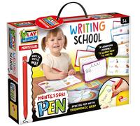 Lisciani - Montessori Writing School Pen for Kids Ages 3 to 6 - Educational Kit for Learning to Write - With Reusable Slates - Fine Motor Development Tool - Montessori-Inspired Learning