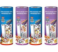 Lisciani - Paw Patrol - Colouring & Drawing Roll - For Children from 3 Years - Colouring Paper Roll with Paw Patrol Characters - Felt Tips and Pencils Included (Pack of 2)