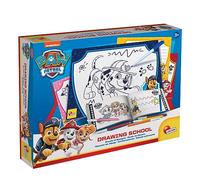 Lisciani - PAW PATROL DRAWING SCHOOL - Step-by-Step Drawing Kit for Kids Aged 4 and Up - Includes Write-and-Erase Boards, Coloring Booklet, Markers, and Eraser - Fun and Educational Creative Play