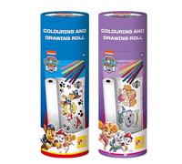 Lisciani - Paw Patrol - Giant Colouring Roll for Children - 3+ Years | Drawing Set - Paper Roll with Paw Patrol Characters - Felt Tips and Colouring Pencils Included - Long Sheet to Colour In