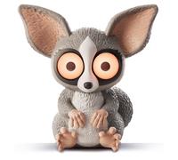Lisciani - RAINY DAYS - Bush Baby LED Lamp From 12 Years - Adjustable Intensity Animal Nightlight - USB Type C Rechargeable - Dimmed Lighting - Teenage Bedroom - Promotes Autonomy and Relaxation