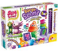 Lisciani - SLUMI SCIENCE - Squishy & Slime 2 in 1 - DIY Science Kit For Children Age 6+ - Creative Slime Set With Moulds & Decorations - Make Your Own Squishy Toy - Educational Sensory Activity Kit