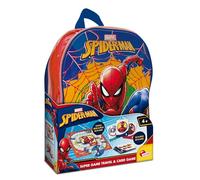 Lisciani - SPIDER MAN Super Game - Backpack with Games for Children aged 6 and over - Including Card Game and Board Game - SPIDER MAN Educational Games - 2+ players - Birthday Gift Idea