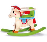 Lisciani - WOODEN MONTESSORI - My Baby Pony - Talking Electronic Wooden Rocking Horse - For Children 1 to 3 years - Motor Development and Balance - Stable and Safe - With Sounds & Melodies