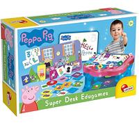 Liscianigiochi 89208 Peppa Pig Super Desk Edugames, Multi-Coloured | Learning Set - 10 Games on Numbers, Shapes and Colours - Board and Pen for Writing and Wiping - Logic and First Concepts