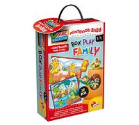 Liscianigiochi 92727 Montessori Baby Box Play Family-Educational Game for Children from 2 years-92727, Multicolor