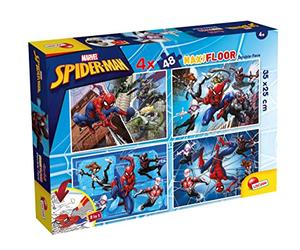 Liscianigiochi MARVEL PUZZLE DF MAXIFLOOR 4x48 SPIDERMAN
