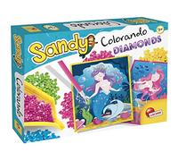 Liscianigiochi - SANDY COLORANDO - Diamonds - Creative Kit - Sticking Coloured Diamonds on Illustrated Canvases - Developing Crafts and Creativity - For All Ages - Made in Italy