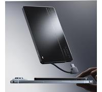 LISEN 0.2‘’ Charge Card Phone Charger，5000mAh Ultra Slim Power Bank Fast Charging，Credit Card Charger for iPhone 17-15& Samsung, No-Wireless，Rated capacity 2700mAh, Black