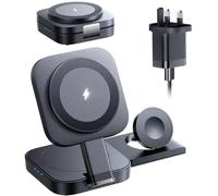 LISEN 3 in 1 Wireless Charging Station - Magsafe Charger Stand for iPhone, Apple Watch & AirPods