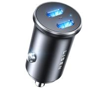 LISEN 90W USB C Car Charger Adapter, Dual USBC Port PD45W iPhone Car Charger Fast Charging, Mini USB C 12v Socket Cigarette Lighter USB Charger for iPhone 16 Pro Max 15 Galaxy S25 Ultra iPad Pro