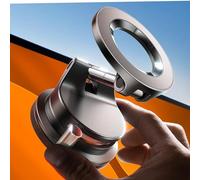 LISEN for Magsafe Car Mount Car Phone Holder Magnetic Phone Holder, 2026 Upgraded Vacuum Magnetic Mobile Phone Holder Car Phone Mount 360° Rotatable Dash Mounting Frames for iPhone 17-12,black