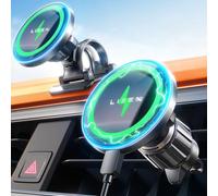 LISEN for Magsafe Car Mount Charger [15W Fastest Charging] Car Phone Holder Wireless Charger Car for iPhone Car Charger Magsafe Phone Holder Fits iPhone 16 Pro Max 15 Plus 14 13 12 Car Accessories