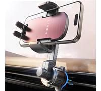 LISEN Phone Holder for Cars - Never Blocking Air Vent Car Phone Holder, 360° Rotation Universal Mobile Holder Car Phone Mount for iPhone 16 Pro Max Plus 15 14 13 12 Samsung Galaxy S25 S24 Ultra, Pink