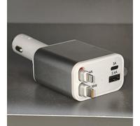 LISEN Retractable Car Charger,White