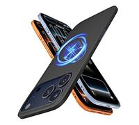 LISEN Slim-Fit for iPhone 17 Pro Case, Compatible with MagSafe [Thinner than 1mm & N52 Magnetic Force] Silky Touch, Protective Anti-Scratch Shockproof Phone Case for iPhone 17Pro Cover 6.3 Inch, Black