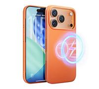 LISEN Slim-Fit for iPhone 17 Pro Case with MagSafe [Thinner than 1mm & N52 Magnetic Force]Silky Smooth Touch,Protective Anti-Scratch Shockproof Phone Case for iPhone 17Pro Cover 6.3 Inch,Cosmic Orange