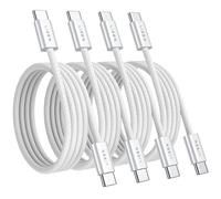 LISEN USB C Cables, 4-Pack [0.5M+1M+2M] USBC to USBC, 60W Charger for iPhone, Samsung, Pixel, Mi, MacBook, iPad