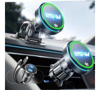 LISEN Wireless Magsafe Car Charger,[25W Qi2.2 Certified & 95W Fast Car Charger] Magsafe Car Mount Charger for iPhone 17 Pro Max Accessories Car Phone Holder Magnetic Charger for iPhone 17 16 Pixel,Etc