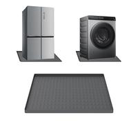 lisetar Mini Fridge Silicone Mat 60x60cm, Floor Protector with 0.8Inch Raised Edges, Washing Machine & Freezer Drip Tray, Dryer Drip Pan, Wine Cabinet & Coffee Machine Floor Mat (1PCS-60 * 60CM)