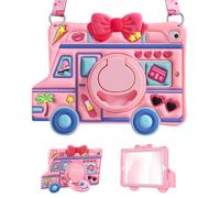 LISEVO for iPad 6th/5th Generation Case, Air 1st/Air 2nd, for iPad Pro 9.7 Inch Case - for Girls Cute Girly Kawaii 3D Cartoon Design with Rotating Stand Handle & Shoulder Strap Silicone Cover