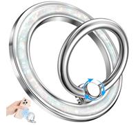 LISEVO Phone Ring Holder Compatible with MagSafe - Magnetic Cell Phone Grip Magnet Removable Finger Ring Grip Stand Cute Girly Kawaii Color Conch Design for iPhone 17 Pro Max 16 15 14 13 12 Series