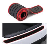 LISHAOWUDI Car Trunk Protection Strip for Seat Ateca I 2016-2020, Rear Bumper Protector Strip Car Rear Bumper Protector Car Bumper Protector,Red-(104cm-9cm)