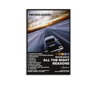 LISHDUNS All The Right Reasons by Nickelback Album Poster Bedroom Living Room Wall Decor Poster Aesthetics Art Deco 20x30inch(50x75cm) Unframe-style