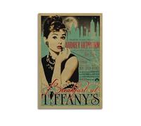LISHDUNS Breakfast at Tiffany's Movie Poster Bedroom Living Room Wall Decor Poster Aesthetics Art Deco 24x36inch(60x90cm) Unframe-style