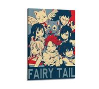 LISHDUNS Fairy Tail Anime Poster Bedroom Living Room Wall Decor Poster Aesthetics Art Deco 12x18inch(30x45cm) Frame-style