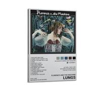 LISHDUNS Florence And The Machine Posters Lungs Album Poster Bedroom Living Room Wall Decor Poster Aesthetics Art Deco 12x18inch(30x45cm) Frame-style