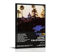LISHDUNS Hotel California by Eagles Album Poster Bedroom Living Room Wall Decor Poster Aesthetics Art Deco 08x12inch(20x30cm) Frame-style