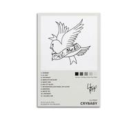 LISHDUNS Lil Peep Posters Crybaby Album Poster Bedroom Living Room Wall Decor Poster Aesthetics Art Deco 12x18inch(30x45cm) Unframe-style