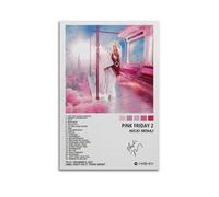LISHDUNS Nicki Minaj Posters Pink Friday 2 Album Poster Bedroom Living Room Wall Decor Poster Aesthetics Art Deco 12x18inch(30x45cm) Unframe-style