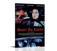 LISHDUNS Night on Earth Movie Poster Bedroom Living Room Wall Decor Poster Aesthetics Art Deco 12x18inch(30x45cm) Frame-style